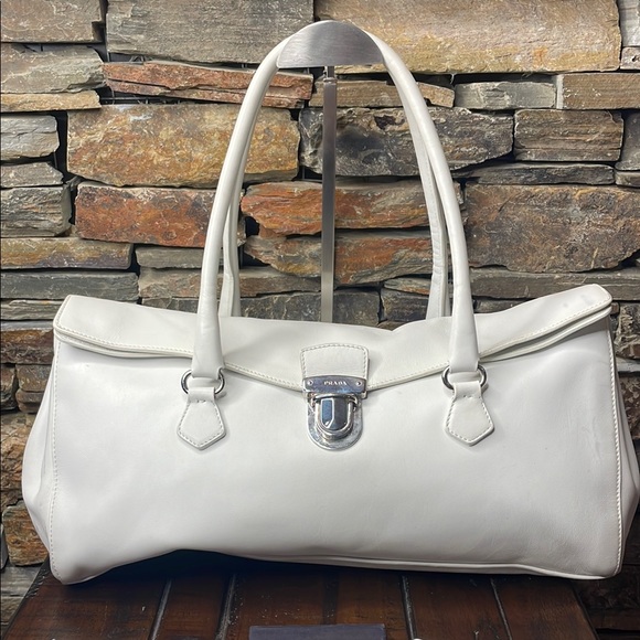 Prada Handbags - Prada Buffalo Easy Satchel Bag